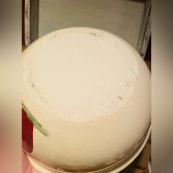 Vintage Farmhouse Inspired Stoneware Hand-painted Fruit Pattern Bowl❤️🍎 - Picture 4 of 4